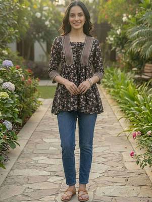 Floral Print Bohemian Top 6