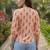 Print Puff Sleeve Ethnic Top