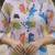 Floral Print Mandarin Collar Puff Sleeve Top