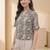 Print Monochrome Satin Shirt Style Top