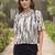 Print Ethnic Satin Shirt Style Top