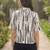 Print Ethnic Satin Shirt Style Top