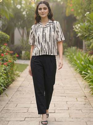 Print Ethnic Satin Shirt Style Top 5