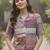 Geometric Print Bohemian Satin Shirt Style Top
