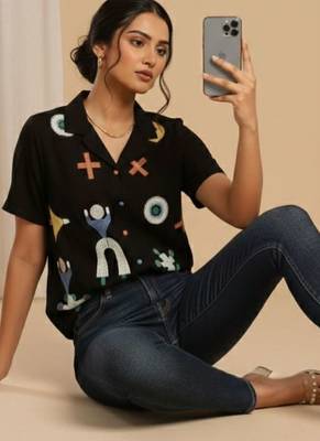 black print top 3