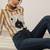 Striped Roll-Up Sleeves Top