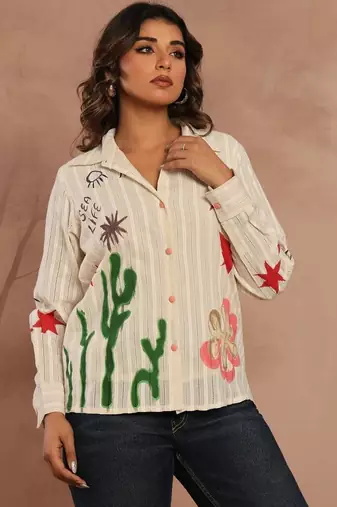 Floral Striped Top