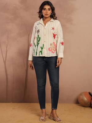 Floral Striped Top 4