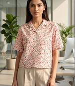 Floral Print Satin Top
