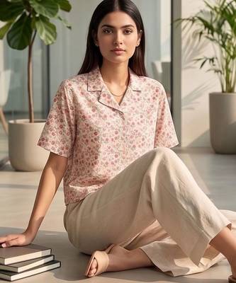Floral Print Satin Top 4