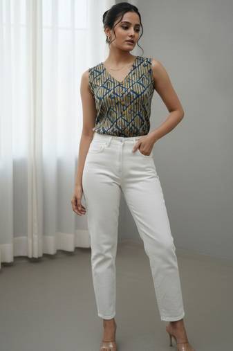 multicolor print top