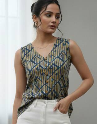 multicolor print top 2