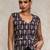 Women Paisley Printed Cotton Open Vest Top
