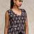 Women Paisley Printed Cotton Open Vest Top
