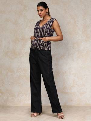 Women Paisley Printed Cotton Open Vest Top 5