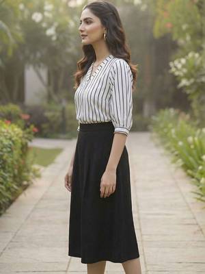 Floral Print Mandarin Collar Top 4