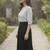Floral Print Mandarin Collar Top