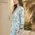 Floral Print Mandarin Collar Top