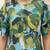 Floral Print Bishop Sleeves Satin Blend Top