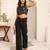 Women Tribal Printed Boat Neck Crop Top