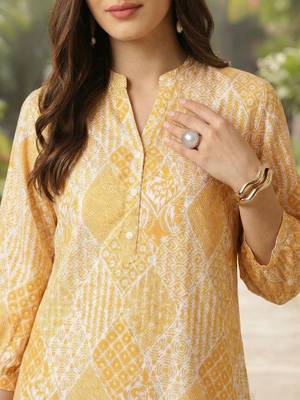 Floral Print Mandarin Collar Top 4