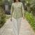 Floral Print Bishop Sleeves Satin Blend Top
