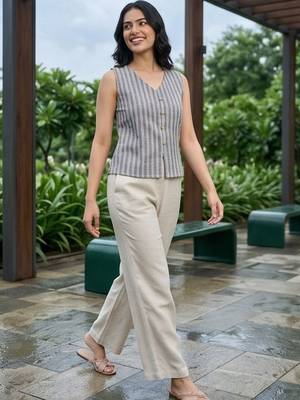 grey striped top 3