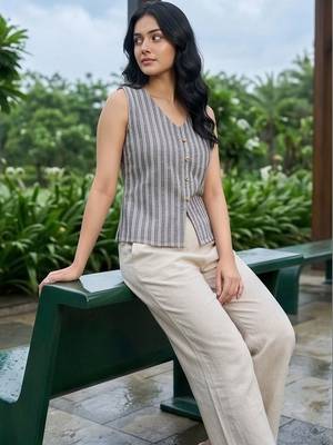 grey striped top 6