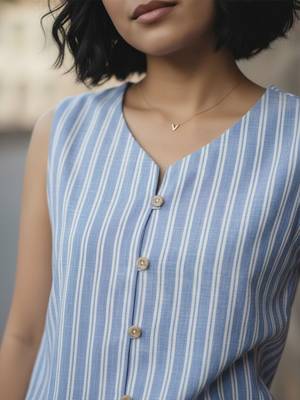blue striped top 3