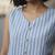 blue striped top