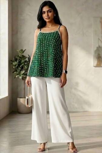 green print top