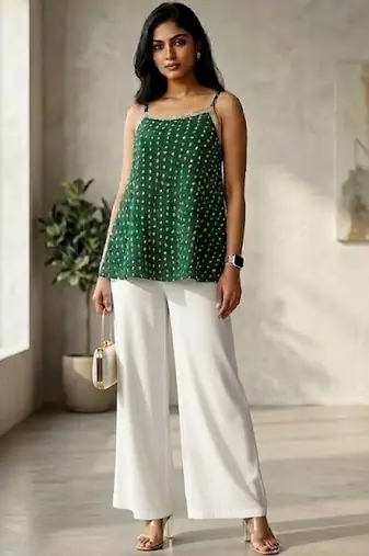 green print top