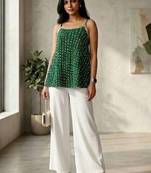 green print top