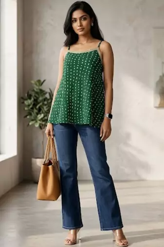 green print top