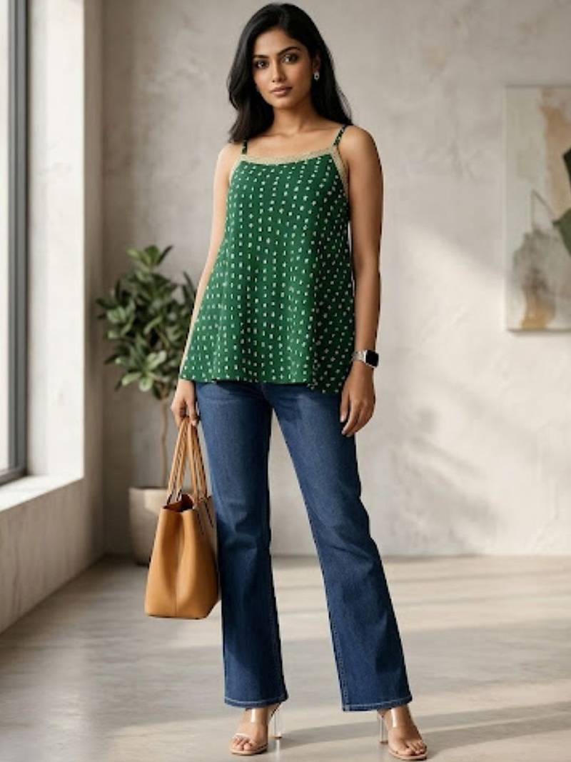 green print top