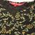 Women Black & Green Floral Print Crop Top