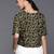 Women Black & Green Floral Print Crop Top