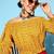 Stylish Mustard Ethnic Motifs Vacay Attire