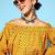 Stylish Mustard Ethnic Motifs Vacay Attire