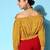 Stylish Mustard Ethnic Motifs Vacay Attire