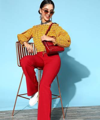 Stylish Mustard Ethnic Motifs Vacay Attire 5