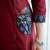 Maroon Printed Kurta Pant Set with Multicolor Printed Dupatta