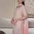 Baby pink embroidery frendy full stitched sarara plazo