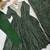 Bottle green bandhani print anarkali suit with mirror work neck and dupatta set