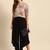 Grey & Pink Floral Printed Puff Sleeves Regular Crop Top