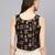 Black & Golden Tribal Crop Top