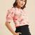 Pink & Yellow Floral Printed Regular Crop Top