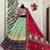 Light Green digital print & Mirror With Lampi lace Border Cotton Lahenga Choli Set