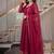Rani pink embroidery crunchy silk full stitched anarkali suit