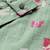 Blue & Pink Floral Puff Sleeved Crop Top